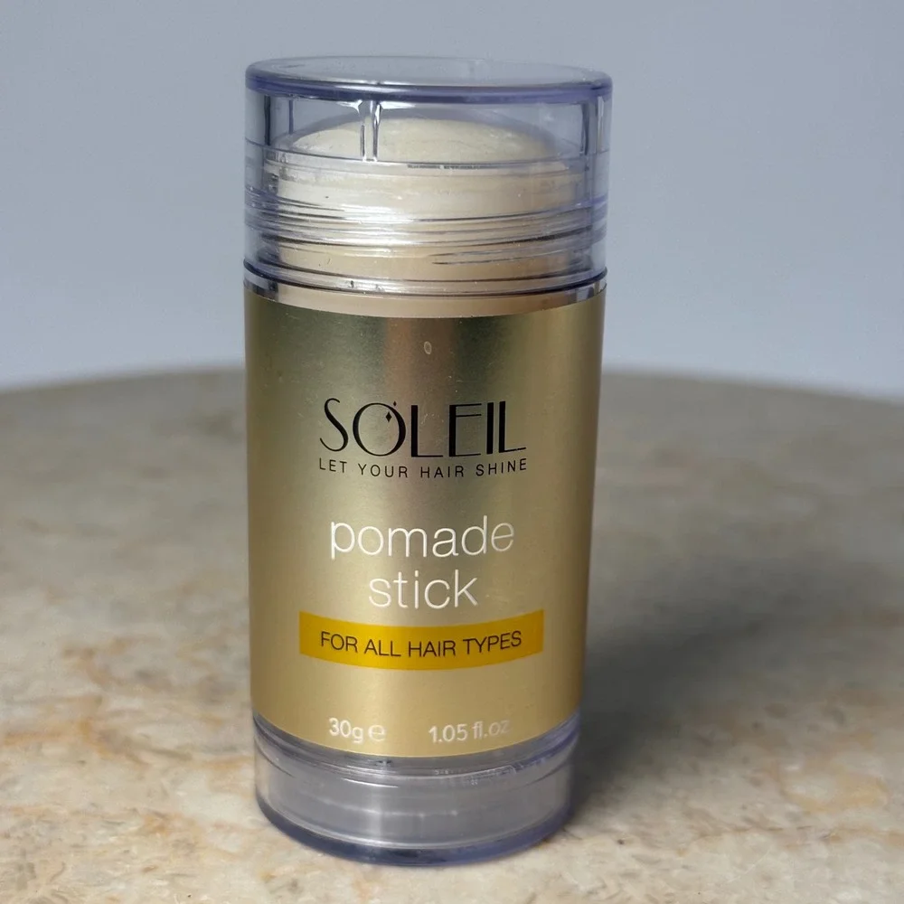 Soleil Pomade Stick 1.05oz Gold Hair Styling Wax Stick for All Hair Types NEW